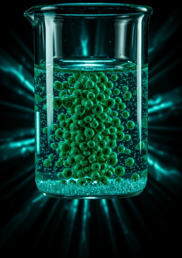 Microscopic nutritional laboratory view