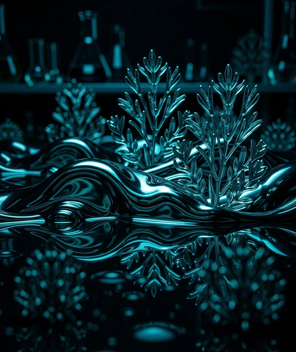 Fluid mercury ripple effect